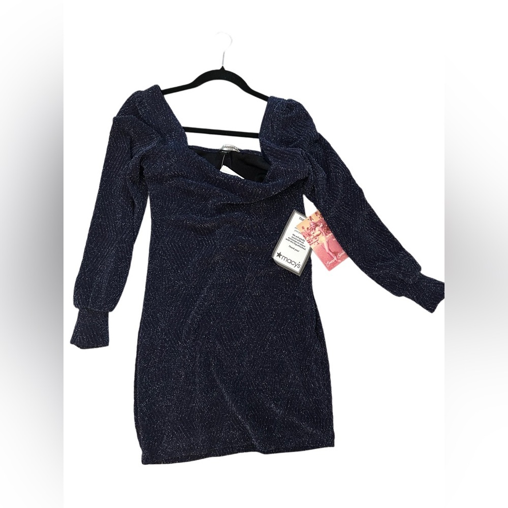NWT Navy Blue glittery dress - Picture 5 of 6